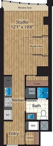 Floor plan Studio G 511