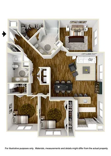 Floor plan E1-ALT1