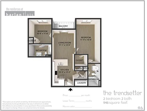 Floor plan The Trendsetter