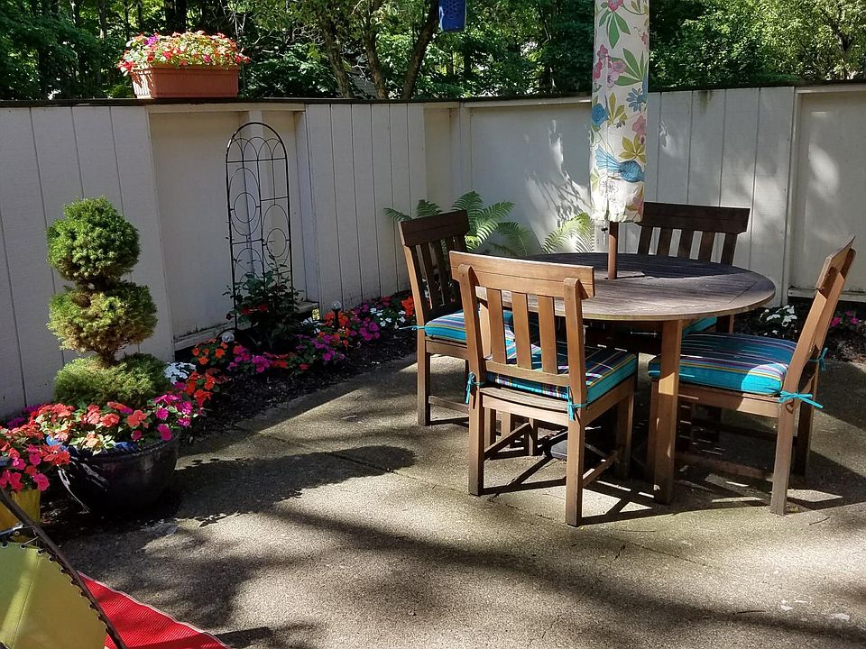 small fenced patio