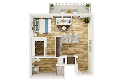 Floor plan STUDIO APARTMENT