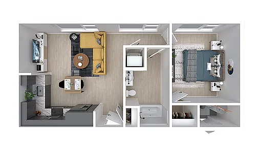 Floor plan Hopper (Income Restricted)