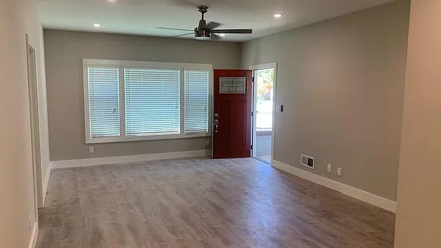 View of living room as seen from the dining area