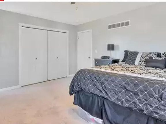 Master Room fits king size bed, tall dresser, wide dresser, recliner, bookshelf, & more!