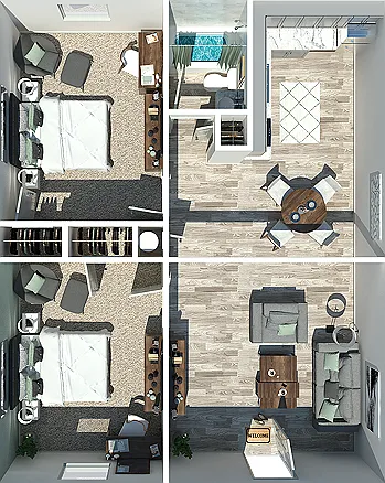 2 Bedroom 2 Bedroom