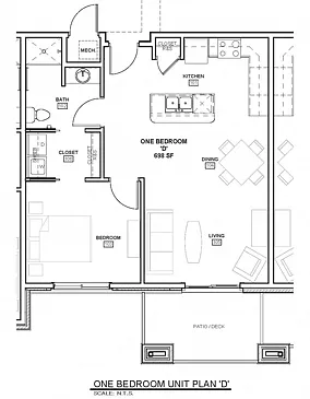 Floor plan 1 Bed