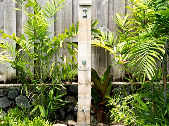 outdoor back yard shower