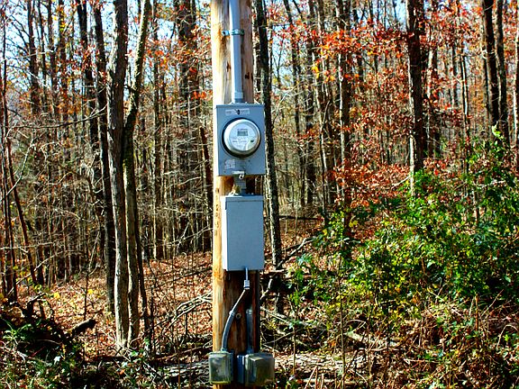 Electrical service in place