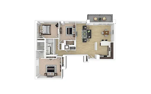 Floor plan C2 - Renovated