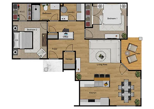 Floor plan 2X1