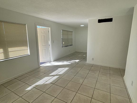 Living room and dining area