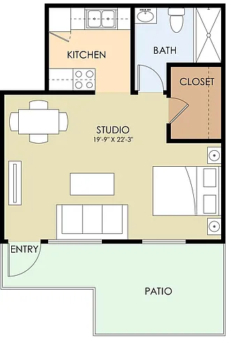 Floor plan Studio
