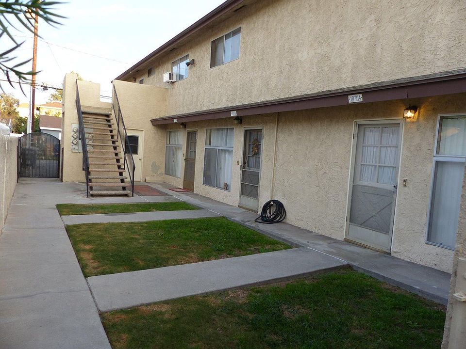 Apartment complex courtyard