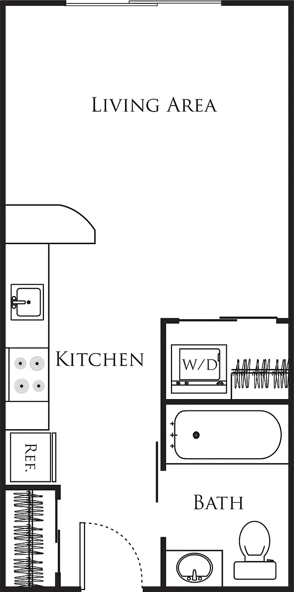 Floor plan Micro Studio - A2