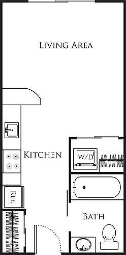 Floor plan Micro Studio - A2