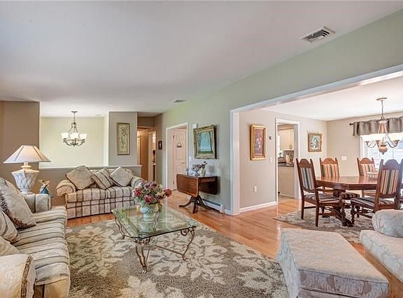 Large rooms with an open floor plan.  The perfect home for entertaining.