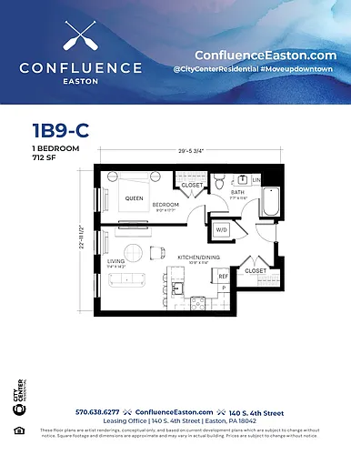Floor plan 1B9-C