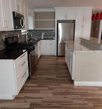 Entire kitchen is remodeled