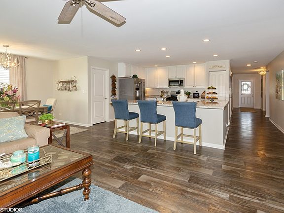 Great room looking into kitchen