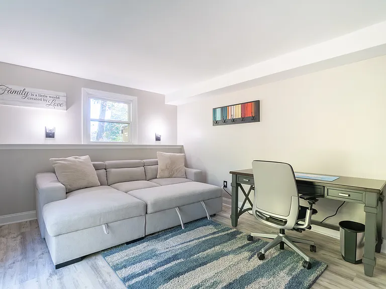 Family Room with pull-out sleeper sofa