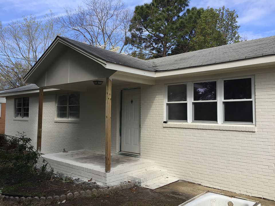 Fresh painted brick