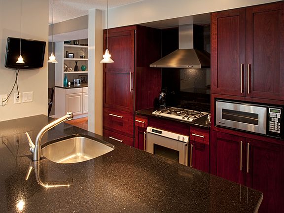 Subzero refrigerator, range/hood, convection oven