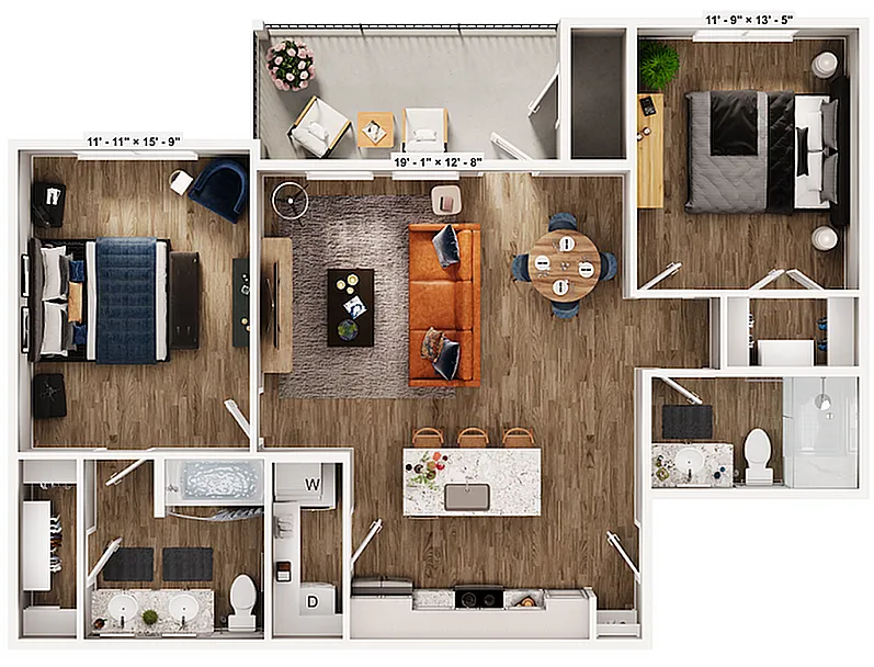 Floor plan B1