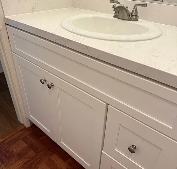 Updated bathroom counter tops