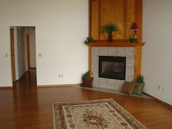 Beautiful corner fireplace