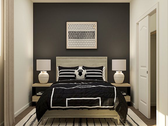 The secondary bedrooms are a great space for children s bedrooms.