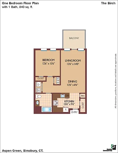 Floor plan $2.95/sq.ft. - The Birch