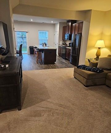 Open concept living and kitchen