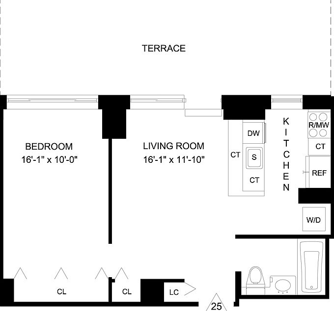 2nd image of 320 W 38th St APT 925