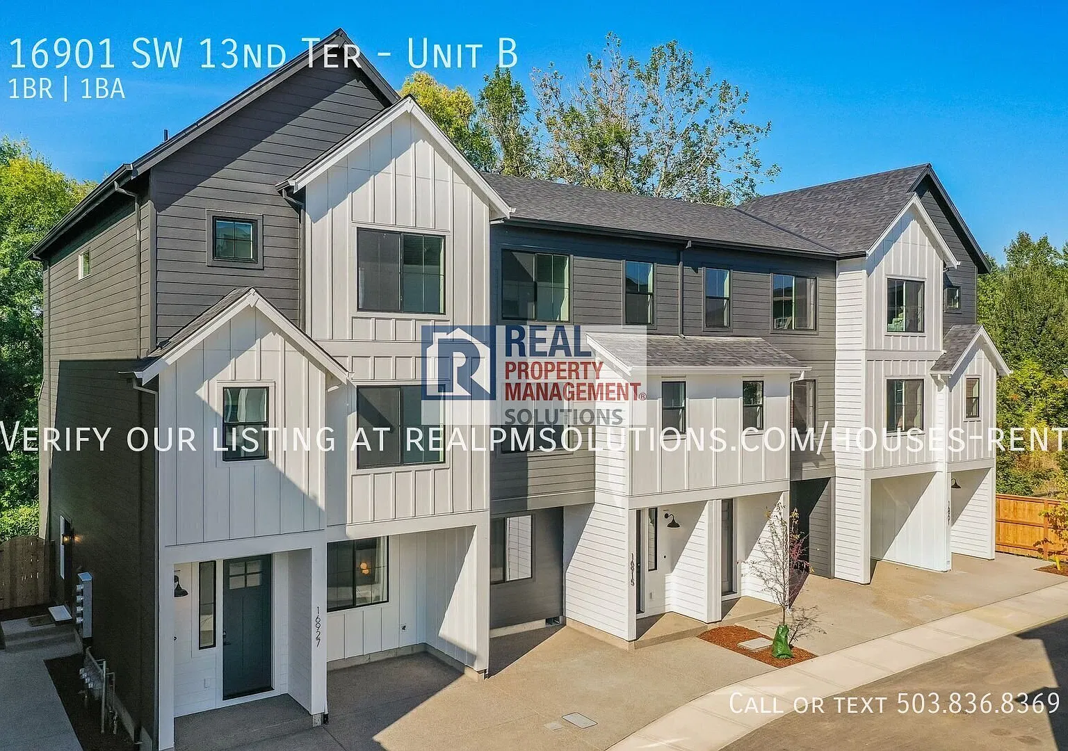 First Month Rent Free Modern 1-Bedroom Summa Village Home With Large Covered Patio & Wooded Setting — Photo 1