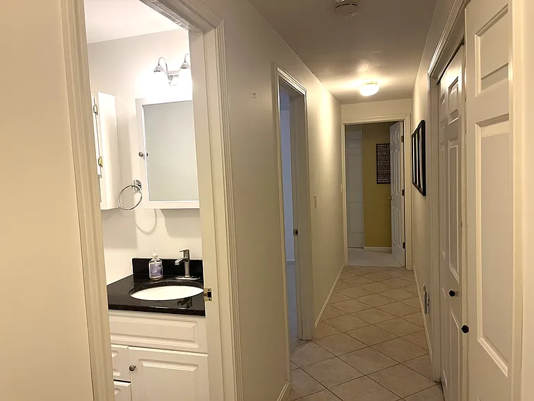 Bathroom is the & bedroom and office after it.
