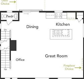 Rendering of Belgian floorplan, 2nd floor
