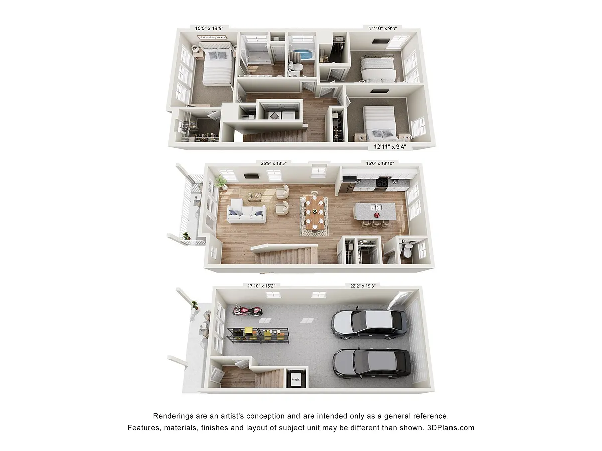Floor plan C1 (End Unit)