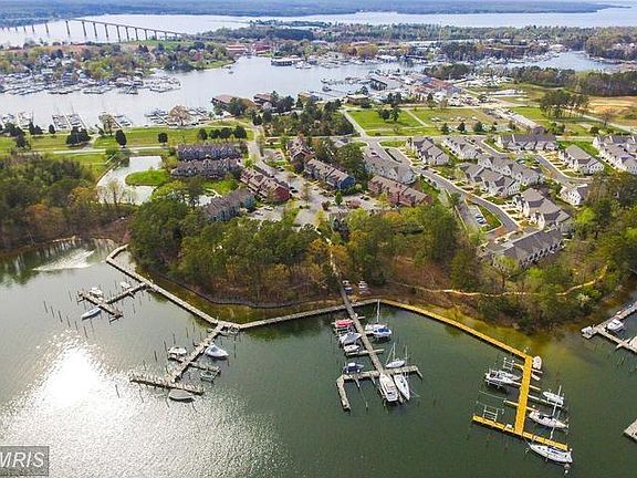 View of docks on Mill Creek