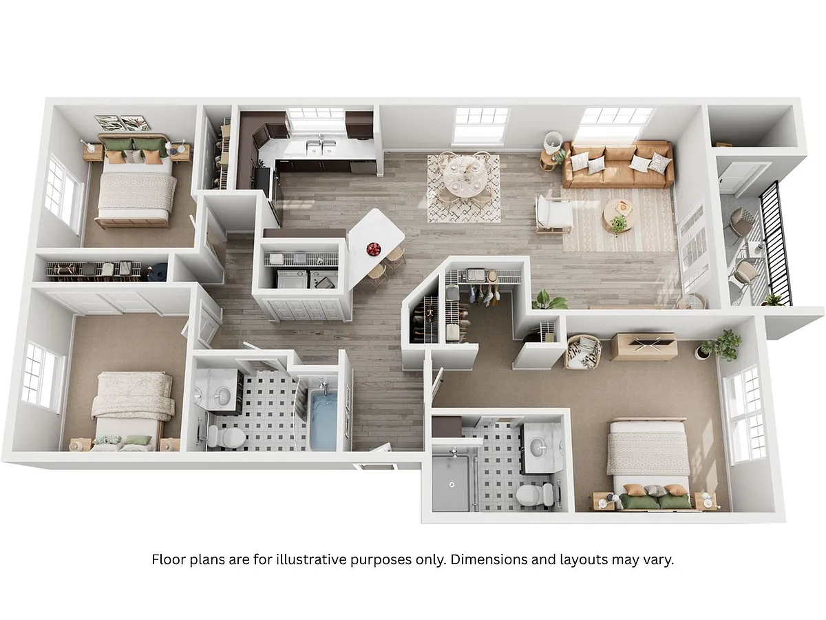 Floor plan 3x2D