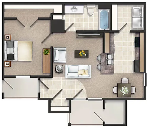 Floor plan The Davis