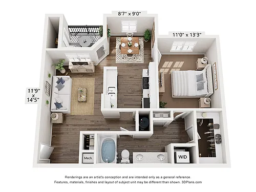 Floor plan 11B