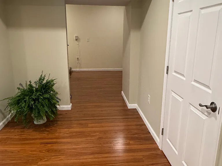 View to kitchen/dining/bathroom.