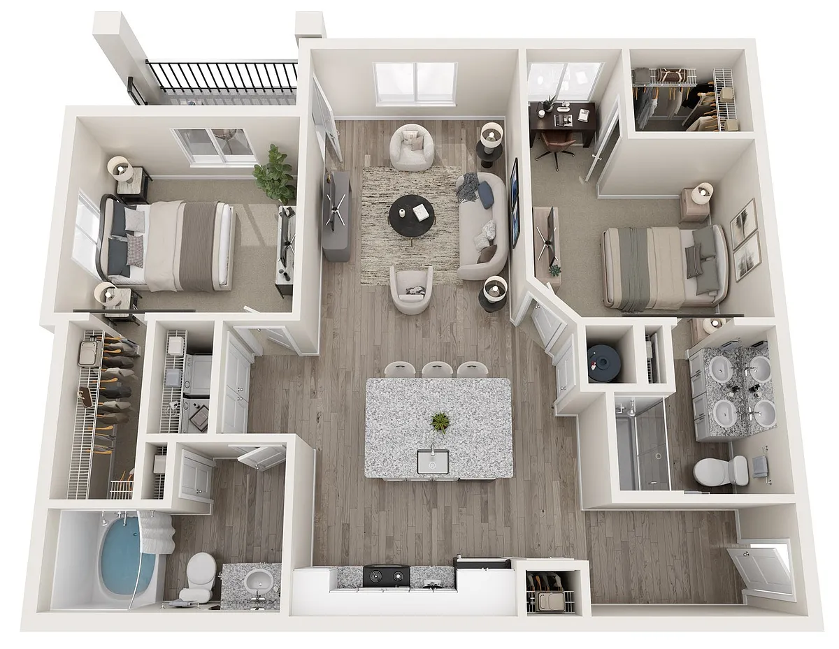 Floor plan 2C