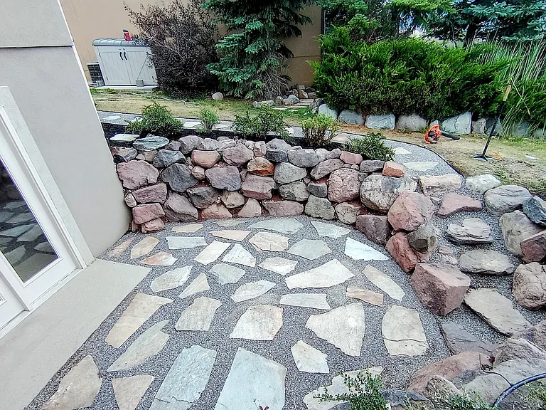 Walkout patio.