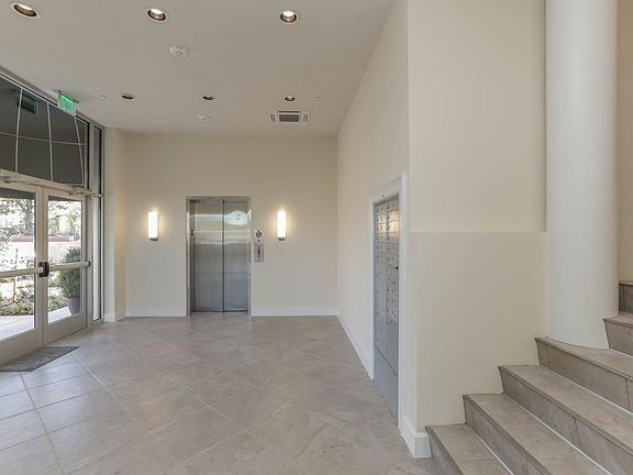 First floor common area with elevator and mail area