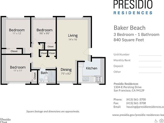 3rd image of 1512 Pershing Dr Unit C