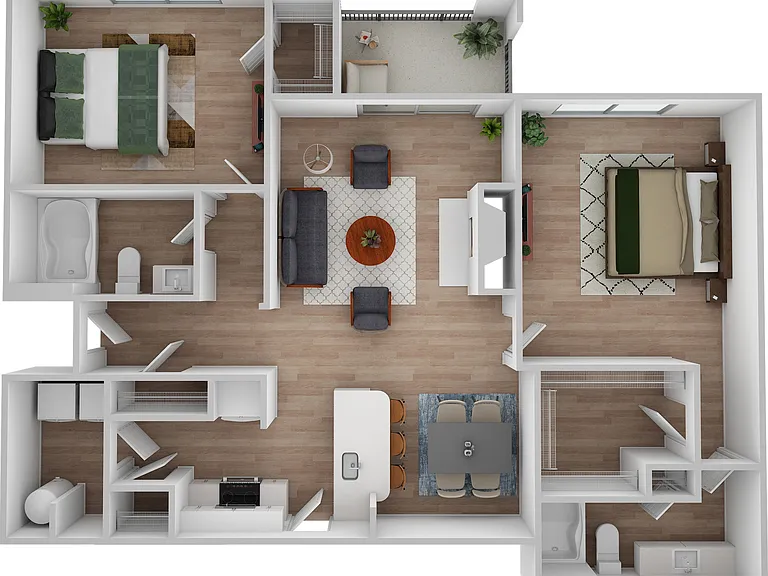 2 Bedroom | 2 Bath | 1084 SF 2 Bedroom | 2 Bath | 1084 SF