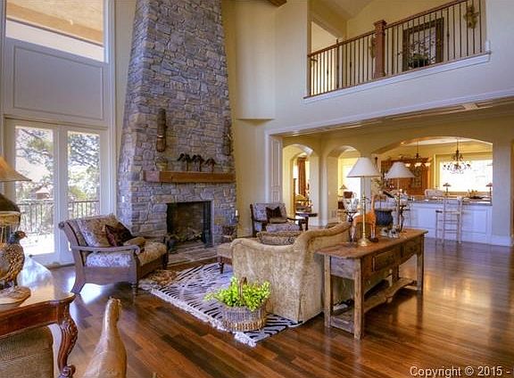 Great Room with soaring ceilings and open floor plan