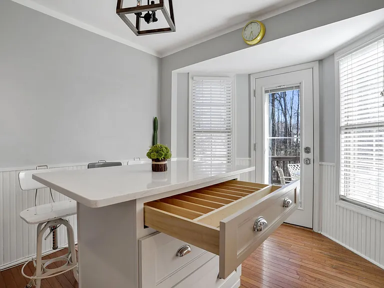 Remodeled kitchen island cabinetry