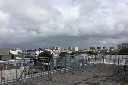 View of the rooftop access